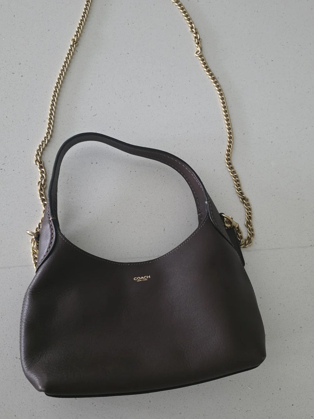 Coach Women's Maple Brooklyn 23 Leather Crossbody - Picture 1 of 8